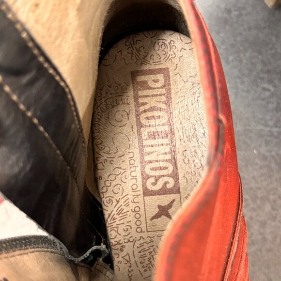 PIKOLINOS Red Ankle Boots - Picture 5 of 16